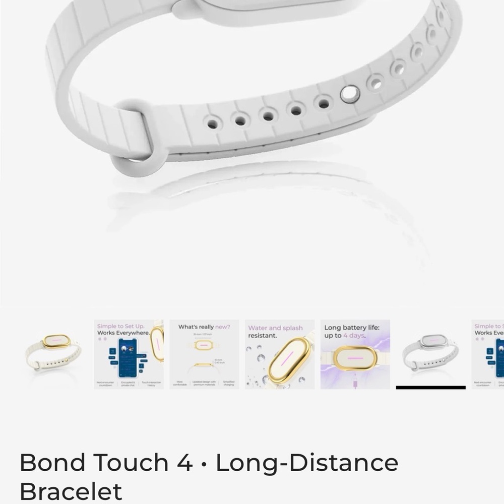 4 White and black  Long-Distance Bracelet
